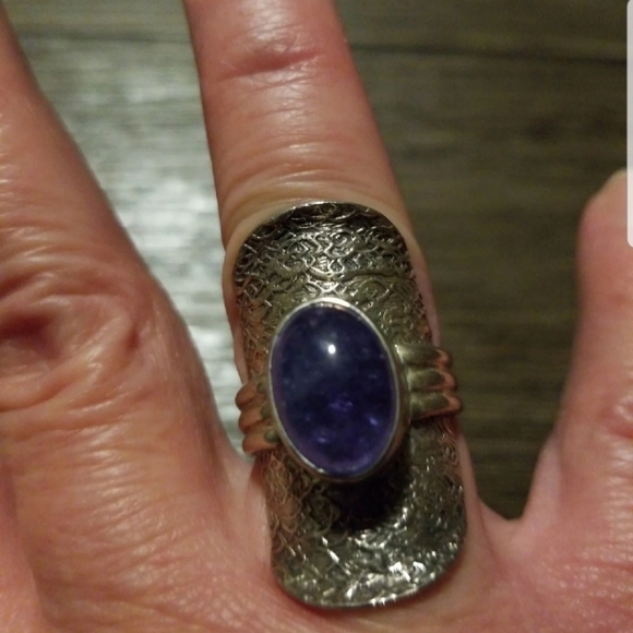 Vintage PTI 925 Silver Saddle Ring Sz. 7 - Picture 11 of 12